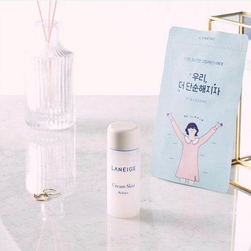 Laneige Dream Bubble Cream Skin Refiner (Limited Edition 2019) #สีชมพู 50ml ครีมบำรุงในรูปแบบน้ำ เติมเต็มความชุ่มชื่นอย่างล้ำลึกและอ่อนโยน เสริมสร้างเกราะป้องกันผิวให้แข็งแรง